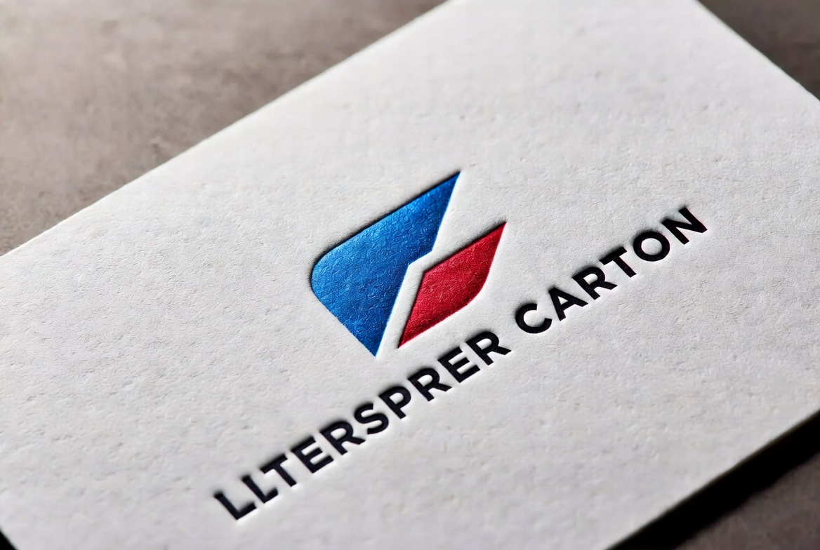 Επαγγελματική Κάρτα με Letterpress και δυο θερμοτυπίες