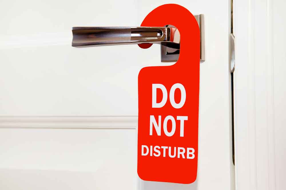 Καρτελάκια Do Not Disturb