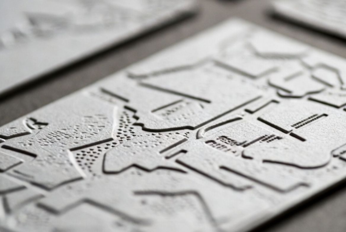 Κάρτα με τυφλό letterpress