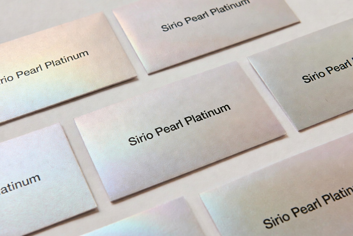 Κάρτα σε ειδικό χαρτί Sirio Perl Platinum